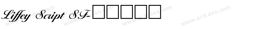 Liffey Script SF字体转换